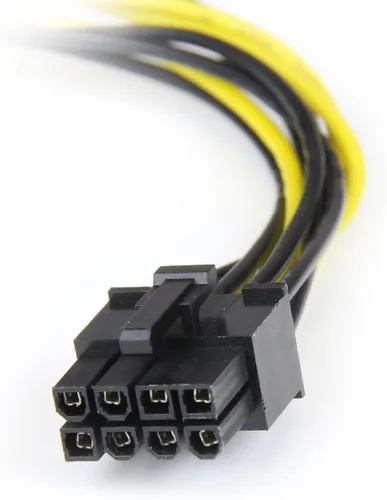 Vista 2 de StarTech - Cable adaptador de corriente de video PCIe LP4 a 8 pines (LP4PCIEX8ADP) de 6 pulgadas Molex a alimentación PCIe de 8 pines