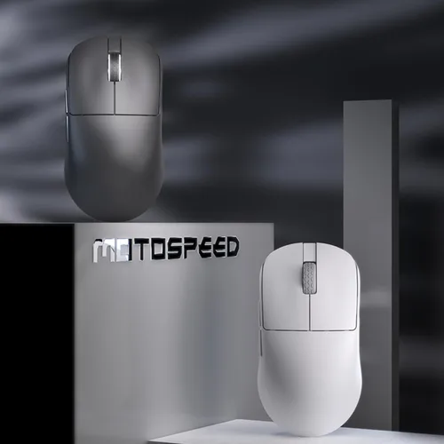Vista 8 de MOTOSPEED X6MAX - Mouse inalámbrico para juegos, mouse de dos modos 8K/USB-C de hasta 30000DPI, sensor óptico PAW3950 ligero de 1.52 oz, 5 botones