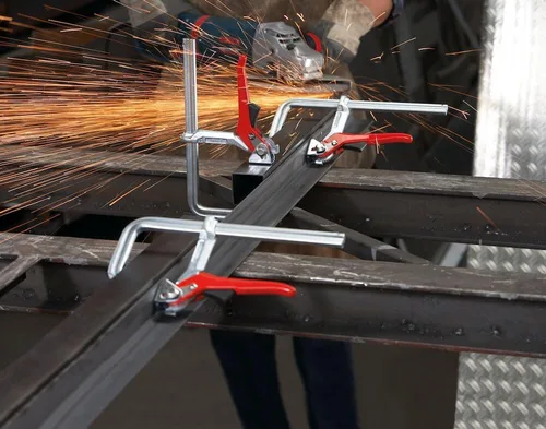 Vista 6 de Bessey GSH12 Abrazadera de palanca Classix Gsh 4.72In/2.362 in, Plata/Rojo