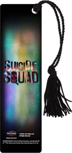Vista 3 de Trend Setters - DC Comics Suicide Squad Harley Quinn Daddy's Little Monster - Marcapáginas de doble cara de 2 x 7 pies con borla para regalar