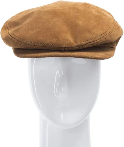 Vista 2 de Ultrafino Roadmaster conducción clásico cuero único Ivy Caps sombrero vestido