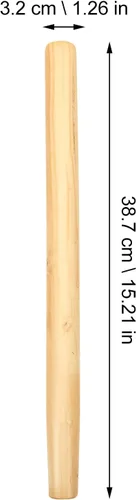 Vista 3 de Healeved Mango de guadaña de madera de repuesto de 15.35 pulgadas antideslizante ergonómico mango de herramienta de jardín para palas, hoces