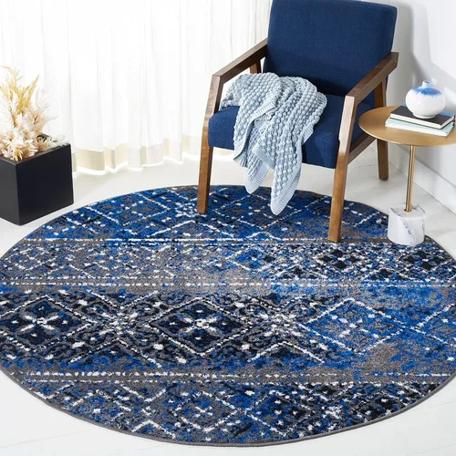 Vista 41 de SAFAVIEH Alfombra de área 8x10 - Colección Adirondack - Grande - Negro y plateado, diseño marroquí bohemio, no suelta pelusa y fácil de limpiar