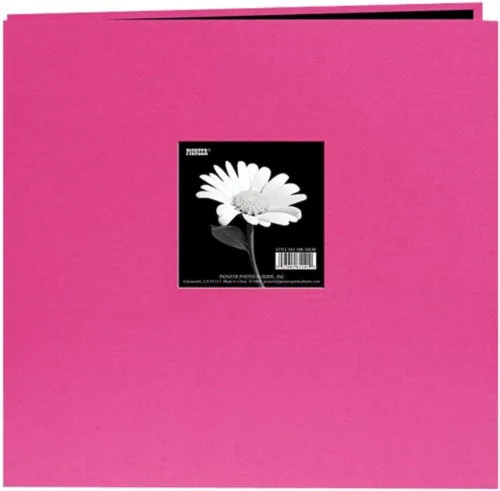 Vista 28 de Pioneer Libro de Memoria con Marco de Tela Frontal Postbound de 5 por 7 Pulgadas, Rojo Manzana