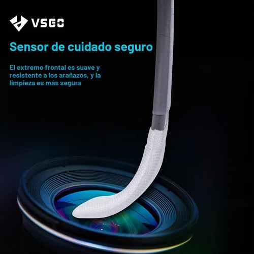 Vista 4 de VSGO Kit de limpieza de sensor de cámara APS-C, hisopos de limpieza de sensores, compatible con cámaras digitales DSLR y SLR (V-S02-12)