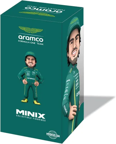 Vista 6 de MINIX Fernando Alonso Modelo – Figura de acción coleccionable de 4.7 in Rango de iconos deportivos Fórmula 1 para fans