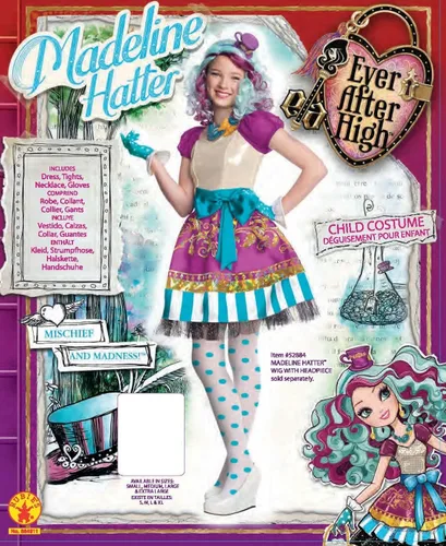 Vista 2 de Disfraz para niñas de Madeline Hatter de Ever After High de Rubie's