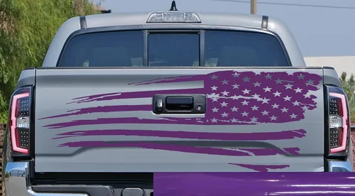 Vista 27 de Adhesivo adhesivo para puerta trasera o ventana de la puerta trasera de Estados Unidos para puerta trasera o camioneta, se adapta a Toyota Tacoma