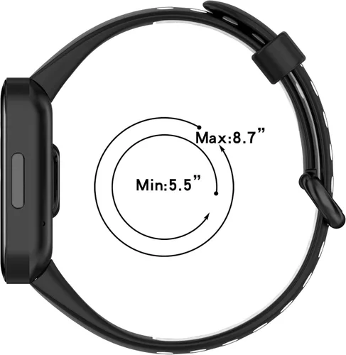 Vista 3 de Senter Correa de repuesto deportiva de silicona suave para reloj inteligente Redmi Watch 2 Lite