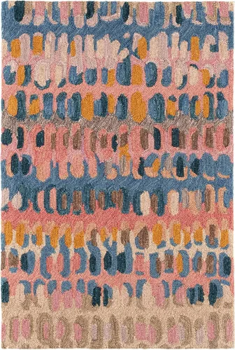 Vista 35 de Dash & Albert Paint Chip Hand Micro Hooked Wool Rug, 2' X 3', Bark Abstract
