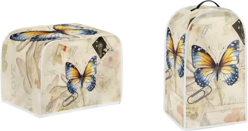 Vista 29 de Cubiertas para tostadoras de murciélagos de 2 rebanadas, protectores decorativos a prueba de polvo, cubiertas de tostadora, resistentes a