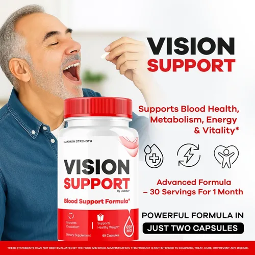 Vista 2 de Apoyo de la visión: suplemento de apoyo a la visión, cápsulas de apoyo a la visión, Vision Support Plus, fórmula de apoyo a la visión, píldoras