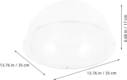 Vista 7 de Cubierta de cúpula acrílica para marco de escalada de gatos, accesorios transparentes para nido de cápsulas, 13.78 pulgadas para interiores, cama