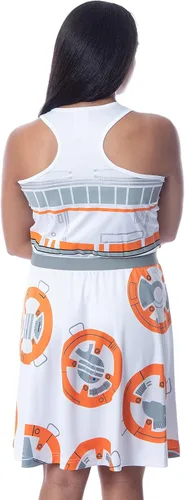 Vista 2 de INTIMO Star Wars BB-8 The Force Awakens - Camisón de pijama para mujer, Blanco