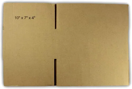 Vista 5 de EcoSwift 5 cajas de embalaje de la cartulina acanalada 10x7x4 que envían por correo los cartones móviles de la caja de envío