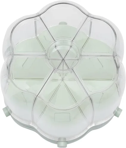 Vista 5 de Dispensador de granos para encimera, dispensador de almacenamiento de alimentos giratorio de 360°, dispensador de granos para el hogar, contenedor