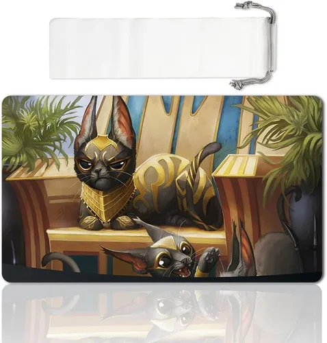 Vista 12 de Juego de mesa MTG Playmat Games Tamaño 60X35 cm CCG Compatible para MTG CCG RPG Juego de cartas coleccionables (Ajani Steadfast)