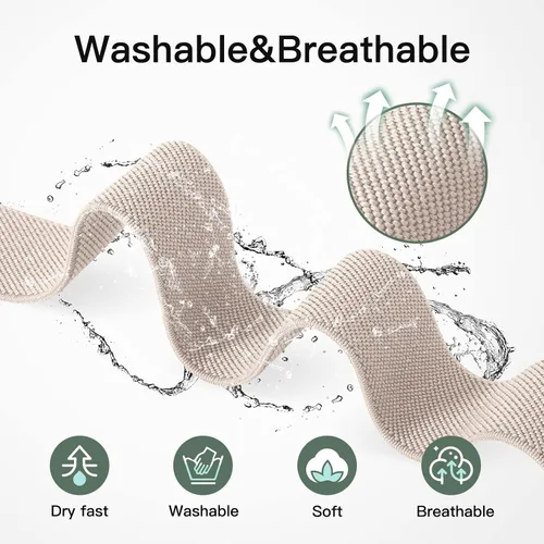 Vista 5 de Paquete de 6 correas elásticas de nailon compatibles con Amazfit Active 2/Active 3 Premium/GTS/ 2/2 mini/ 2e/GTS 3/GTS 4/mini/GTR mini, correas