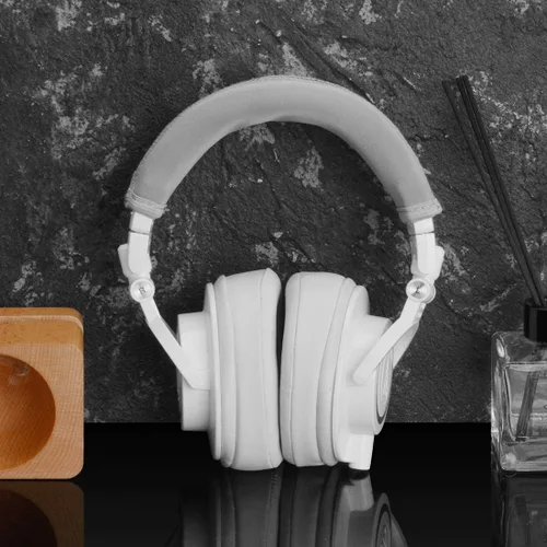 Vista 5 de Linkidea Protector de diadema compatible con auriculares Audio-Technica ATH M50x/M50xWH/M50xBB, funda de diadema de repuesto, fácil instalación