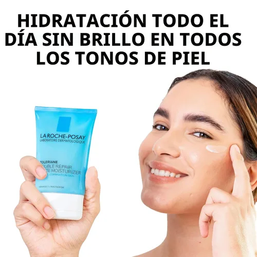 Vista 5 de La Roche-Posay Toleriane Double Repair Matte Face Moisturizer, Daily Moisturizer For Oily Skin With Ceramide And Niacinamide For All Skin Tones, Oil