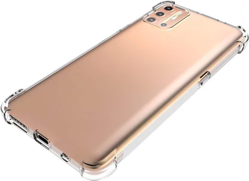 Vista 5 de USTIYA Funda para Motorola G9 Plus Clear TPU Moto G9+Cuatro Esquinas Cubierta Protectora Transparente Suave Funda