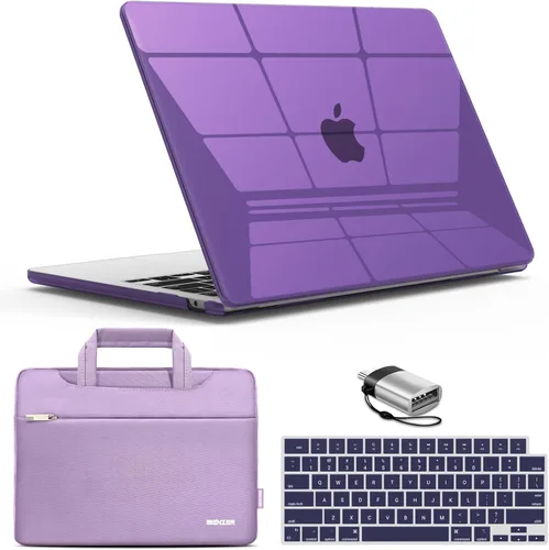 Vista 22 de IBENZER Compatible con MacBook Air de 13 pulgadas 2026 2025 2024 2023 2022 M4 A3240 M3 A3113 M2 A2681, carcasa rígida, funda y cubierta de teclado