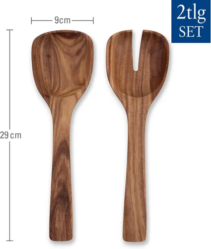 Vista 3 de Villeroy & Boch Artesano - Juego de servidor de ensalada original: madera de acacia, holz - Akazie, marrón