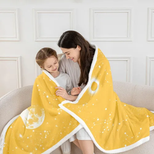 Vista 18 de Erosebridal Galaxy Fleece Blanket 40x50 Constellation Fuzzy Plush Throw for Sofa Couch Black Nebula Stars Sherpa Blanket Outer Space Starry Sky