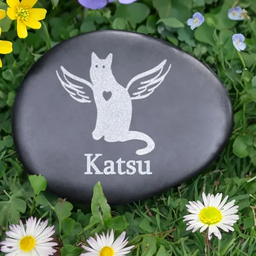 Vista 7 de Regalos conmemorativos para gatos, piedra conmemorativa personalizada para mascotas, lápida conmemorativa para gatos, marcadores de tumbas de gatos