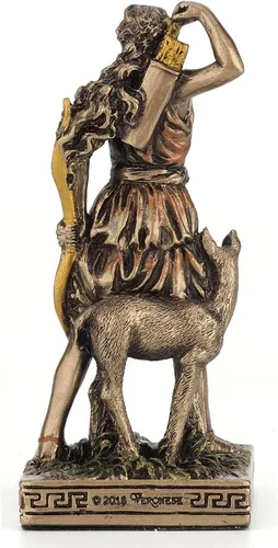 Vista 3 de Veronese Design Figura miniatura de dioses griegos (Artemisa, bronce)