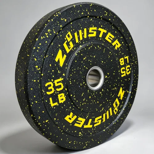 Vista 7 de 2-inch High Bounce Bumper Plates, Olympic Weight Plates with Steel Insert