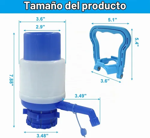 Vista 2 de Bomba manual de agua potable, prensa manual, botella de 5 galones