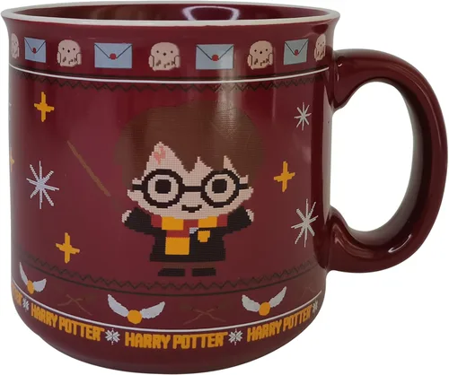 Vista 8 de Silver Buffalo Harry Potter Book Stack - Taza de cerámica esculpida en 3D, 20 onzas