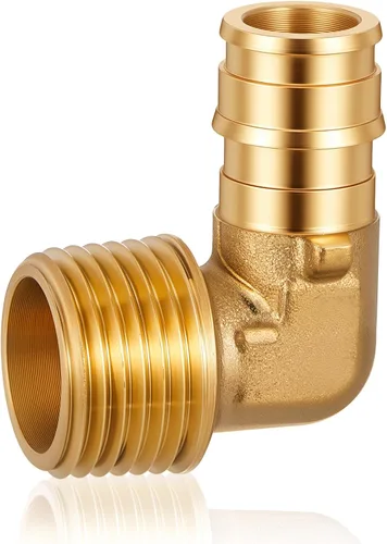 Vista 14 de 1 "X 1" Codo de 90 grados Pex A Accesorios de expansión Accesorios de latón Herramienta de crimpado Pex para conexión de tubería de tubería, ASTM