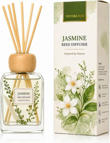 Vista 34 de Bamboo Reed Diffuser, 3.34 Fl Oz Esencial de bambú
