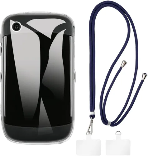 Vista 14 de Funda y cordón para BlackBerry 8520 Curve - transparente+negro Funda transparente + cordón negro