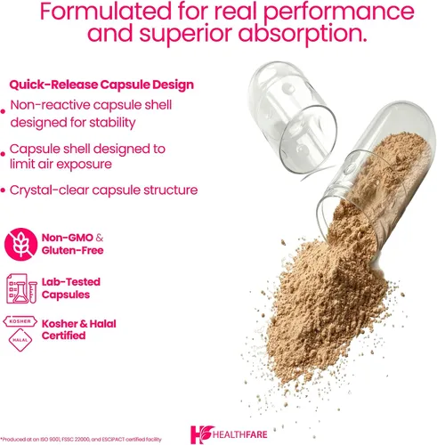 Vista 4 de Healthfare Devils Claw Root Suplemento de hierbas de 2600 mg 120 cápsulas veganas Extracto de raíz concentrado para apoyo articular Sin OMG