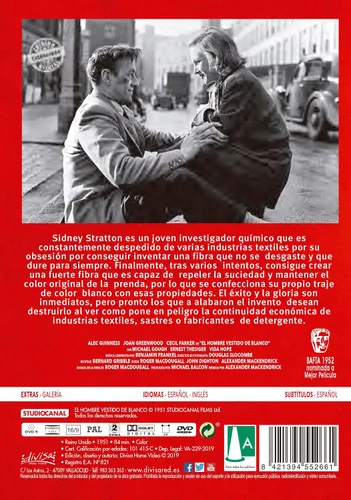 Vista 2 de El hombre vestido de blanco - The Man in the White Suit (Non USA Format)