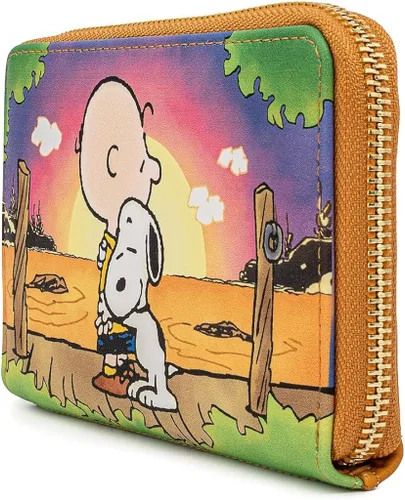Vista 2 de Loungefly Peanuts Sunset Ziparound Cartera marrón-multi No