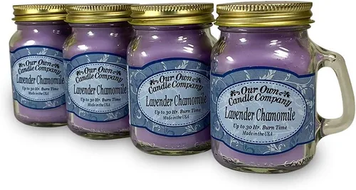 Vista 23 de Grandma's Kitchen - Mini vela perfumada en tarro Mason de Our Own Candle Company, 3.5 onzas (paquete de 4)