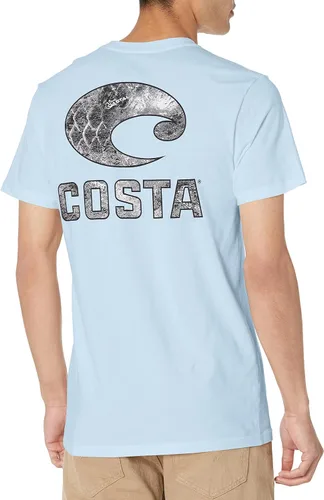 Vista 2 de Costa Del Mar Mens Mossy Oak Coastal Short Sleeve Crewneck
