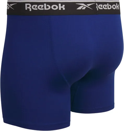 Vista 5 de Reebok Calzoncillos tipo bóxer para hombre Paquete de 3 calzoncillos deportivos suaves y elásticos para hombre con bolsa de contorno (tamaños S-XL)