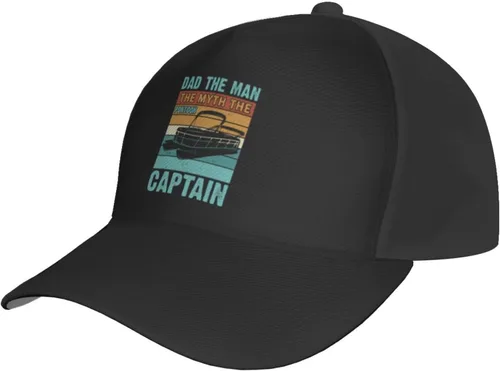 Vista 2 de LIFANGMI Dad The Man The Myth The Pontoon Captain Baseball Cap for Men Women Breathable Baseball Caps Casual Outdoor Hat Adjustable Trucker Hats Dad