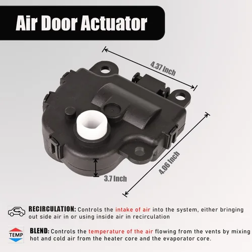Vista 4 de Actuador de puerta de mezcla 604-108 compatible con Chevy Impala 2004-2013, sustituye a 1573517 1574122 15844096 2275498 52409974 1 pieza