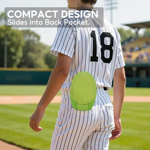 Vista 6 de Guante deslizante para jóvenes y adultos, guante de béisbol y sóftbol para protección de la mano, accesorio Drippy Drip diseño ambidiestro