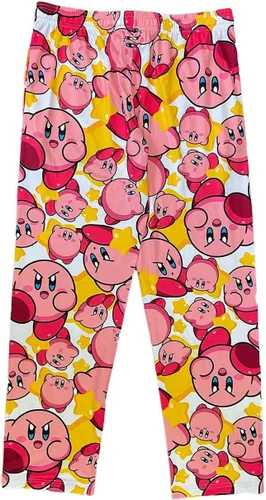 Vista 2 de Nintendo Kirby - Pantalones de pijama para hombre, diseño de personajes