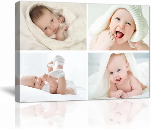 Vista 8 de LZIMU Impresiones en lienzo personalizadas con tu foto, lienzo de fotos personalizado para decoración de pared del hogar