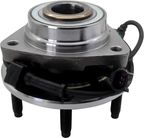 Vista 7 de MotorbyMotor 513188 Cojinete de rueda delantera y conjunto de cubo de 6 orejetas con ABS compatible con Chevy Trailblazer SSR, GMC Envoy, Buick