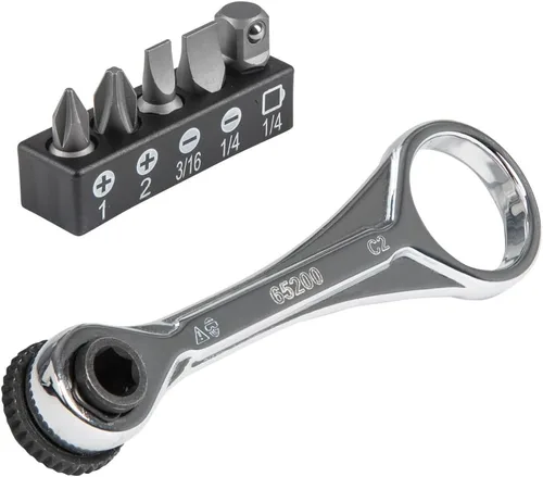 Vista 2 de Klein Tools Juego de mini trinquete de 5 piezas y juego de destornilladores electrónicos 4 en 1