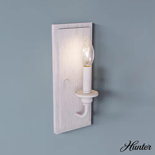 Vista 3 de Hunter Fan Company 19641 Southcrest - Aplique de pared, color blanco envejecido